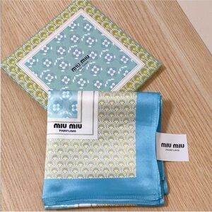 Miu Miu Parfums Floral Silk Scarf